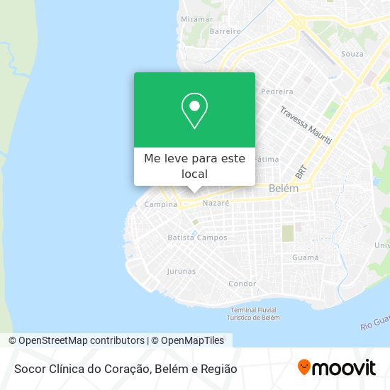 Socor Clínica do Coração mapa