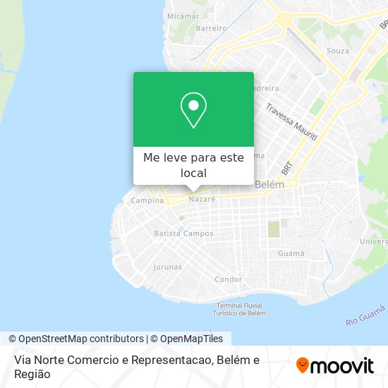Via Norte Comercio e Representacao mapa