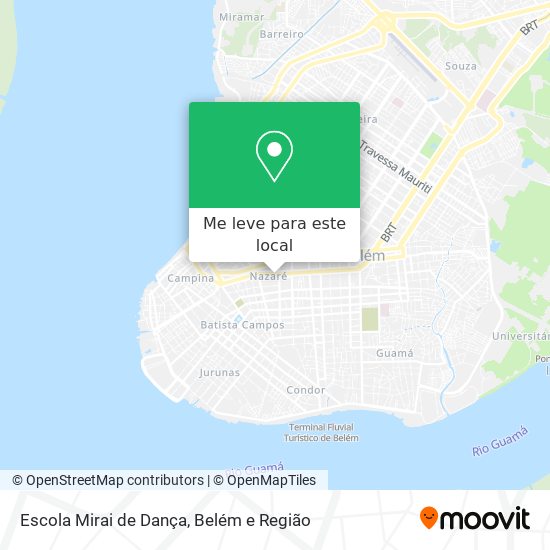 Escola Mirai de Dança mapa