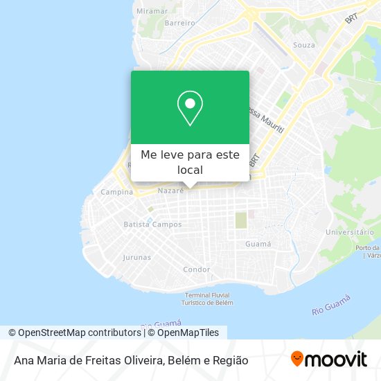 Ana Maria de Freitas Oliveira mapa