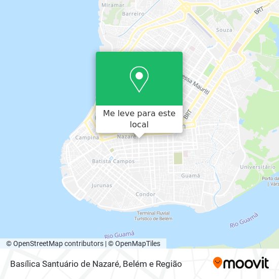 Basílica Santuário de Nazaré mapa