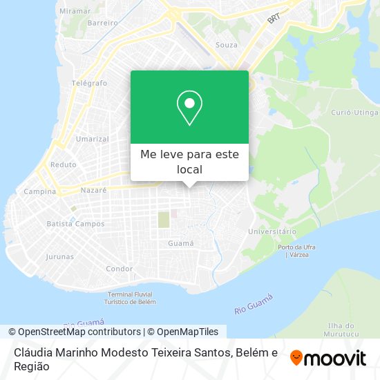 Cláudia Marinho Modesto Teixeira Santos mapa