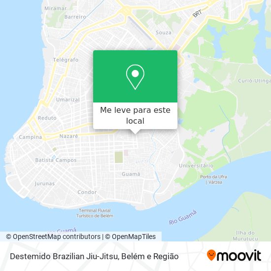 Destemido Brazilian Jiu-Jitsu mapa