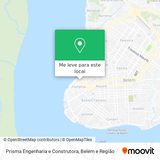 Prisma Engenharia e Construtora mapa