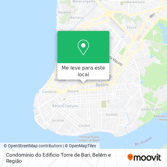 Condominio do Edificio Torre de Bari mapa