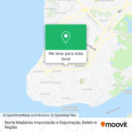 Norte Madeiras Importação e Exportação mapa