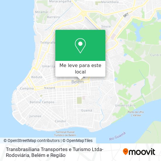 Transbrasiliana Transportes e Turismo Ltda-Rodoviária mapa
