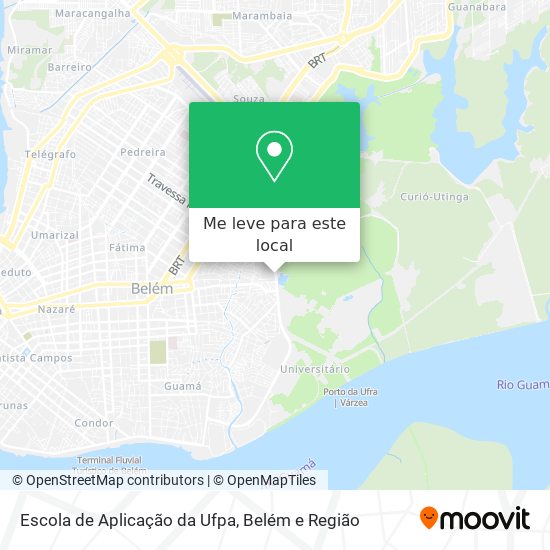 Escola de Aplicação da Ufpa mapa