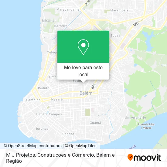 M J Projetos, Construcoes e Comercio mapa