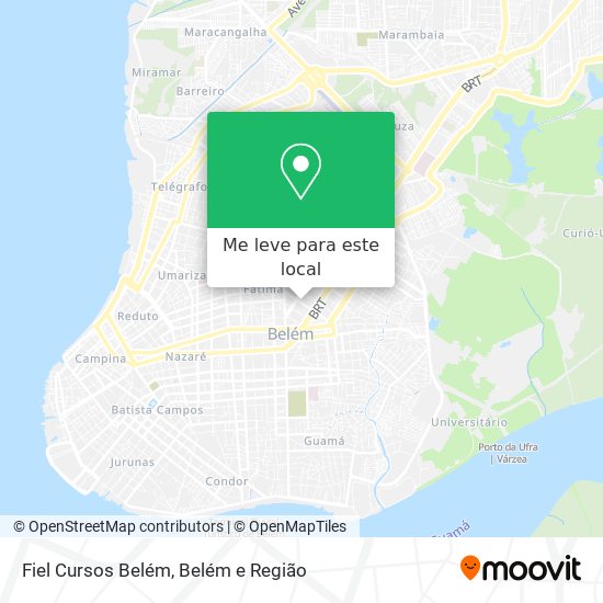 Fiel Cursos Belém mapa