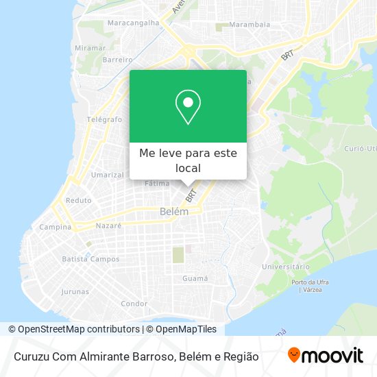 Curuzu Com Almirante Barroso mapa