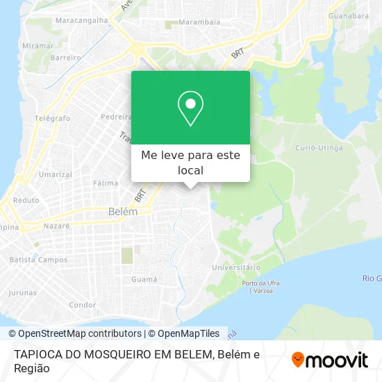 TAPIOCA DO MOSQUEIRO EM BELEM mapa