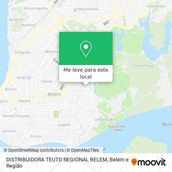 DISTRIBUIDORA TEUTO REGIONAL BELEM mapa