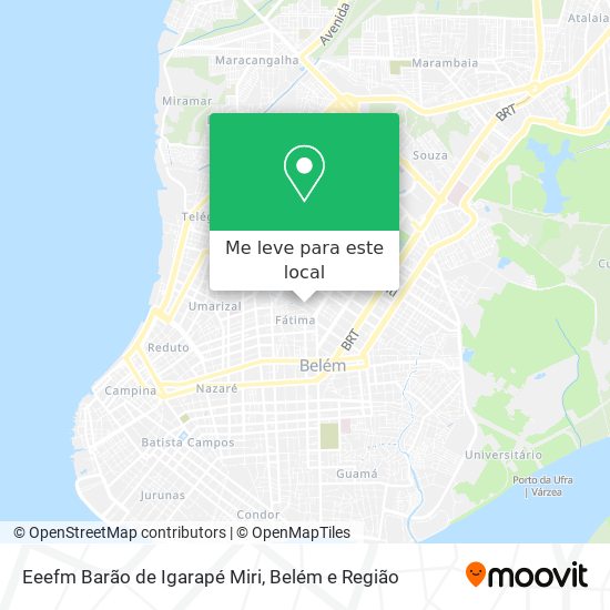 Eeefm Barão de Igarapé Miri mapa