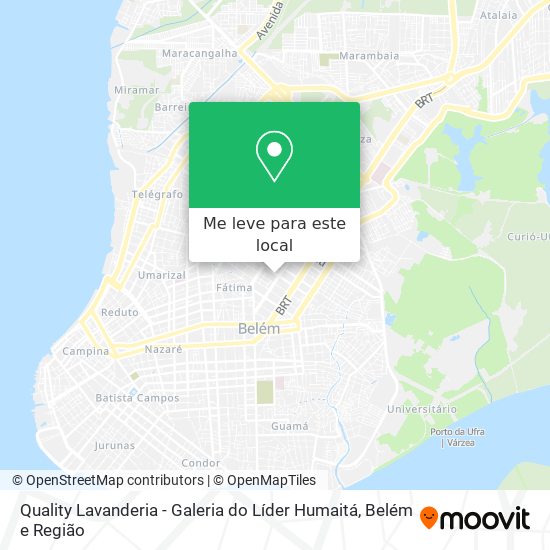 Quality Lavanderia - Galeria do Líder Humaitá mapa