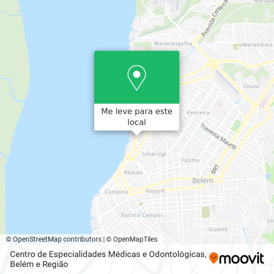 Centro de Especialidades Médicas e Odontológicas mapa