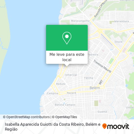 Isabella Aparecida Guiotti da Costa Ribeiro mapa