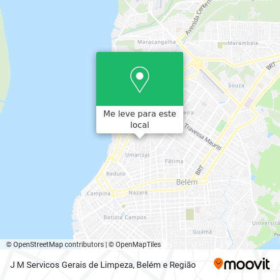 J M Servicos Gerais de Limpeza mapa