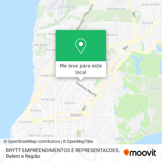 BRYTT EMPREENDIMENTOS E REPRESENTACOES mapa