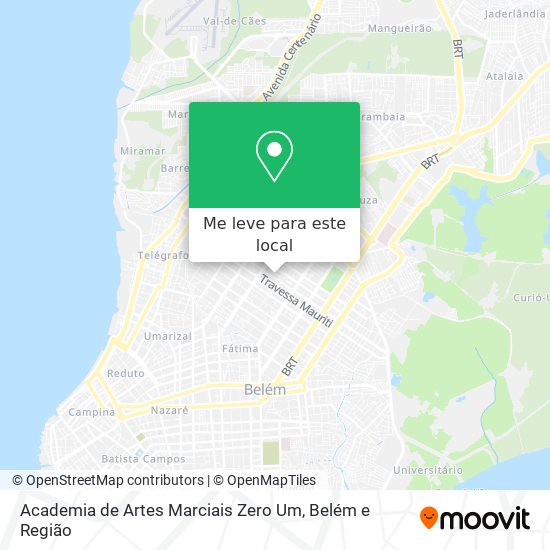 Academia de Artes Marciais Zero Um mapa