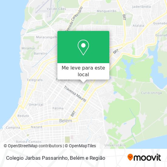 Colegio Jarbas Passarinho mapa