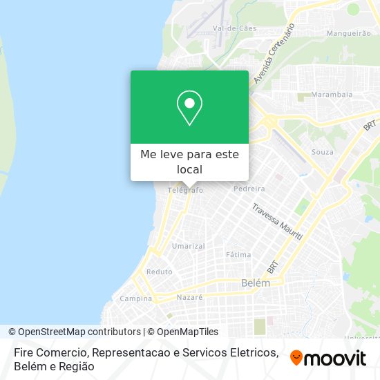 Fire Comercio, Representacao e Servicos Eletricos mapa