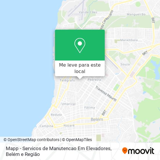 Mapp - Servicos de Manutencao Em Elevadores mapa