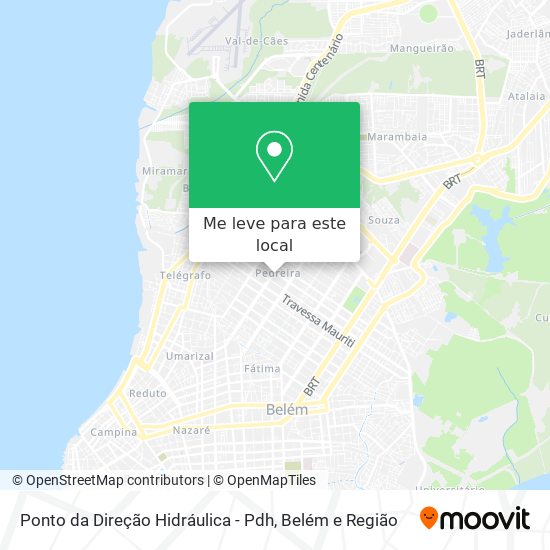 Ponto da Direção Hidráulica - Pdh mapa