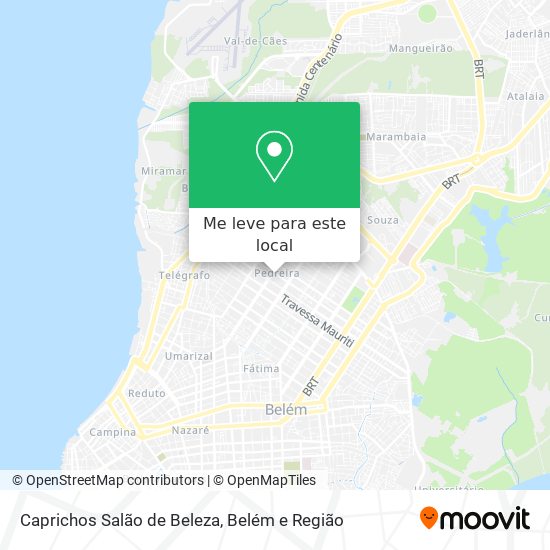 Caprichos Salão de Beleza mapa