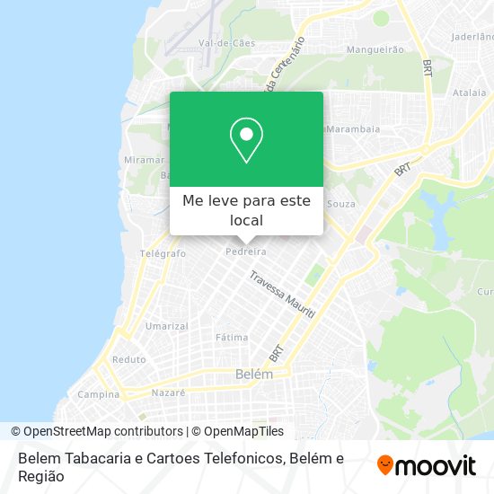 Belem Tabacaria e Cartoes Telefonicos mapa