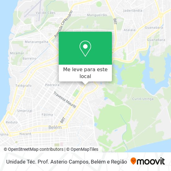 Unidade Téc. Prof. Asterio Campos mapa