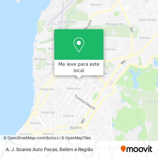 A. J. Soares Auto Pecas mapa