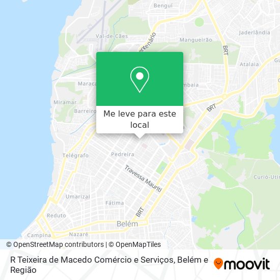 R Teixeira de Macedo Comércio e Serviços mapa