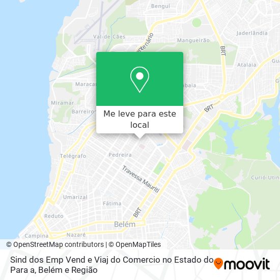 Sind dos Emp Vend e Viaj do Comercio no Estado do Para a mapa