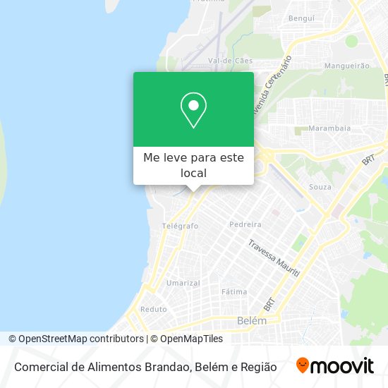 Comercial de Alimentos Brandao mapa