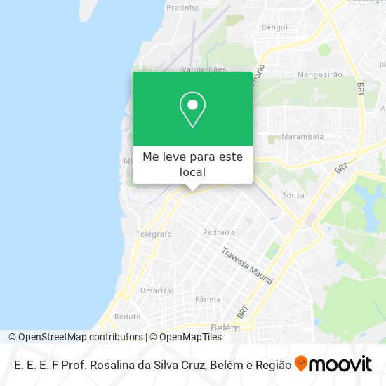 E. E. E. F Prof. Rosalina da Silva Cruz mapa