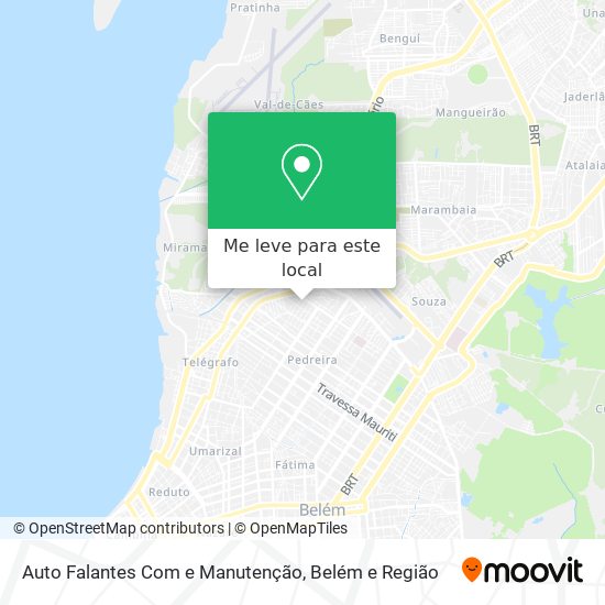 Auto Falantes Com e Manutenção mapa