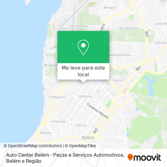 Auto Center Belém - Peças e Serviços Automotivos mapa