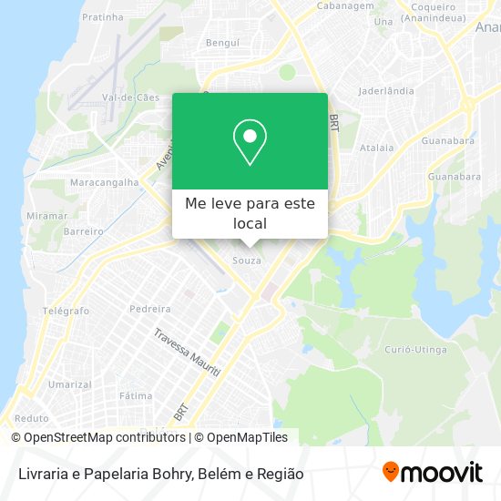Livraria e Papelaria Bohry mapa