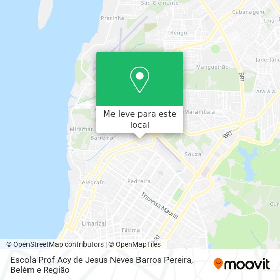 Escola Prof Acy de Jesus Neves Barros Pereira mapa