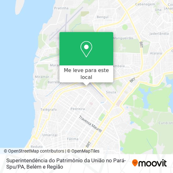 Superintendência do Patrimônio da União no Pará- Spu / PA mapa