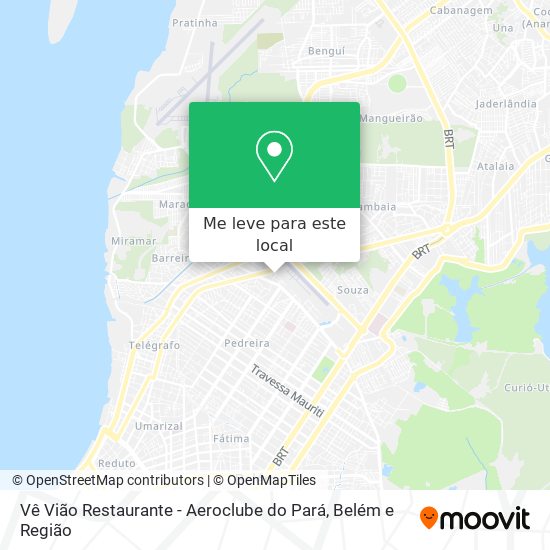 Vê Vião Restaurante - Aeroclube do Pará mapa