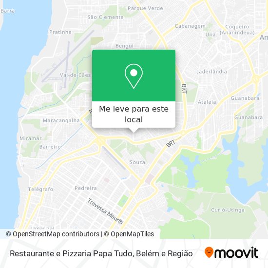 Restaurante e Pizzaria Papa Tudo mapa