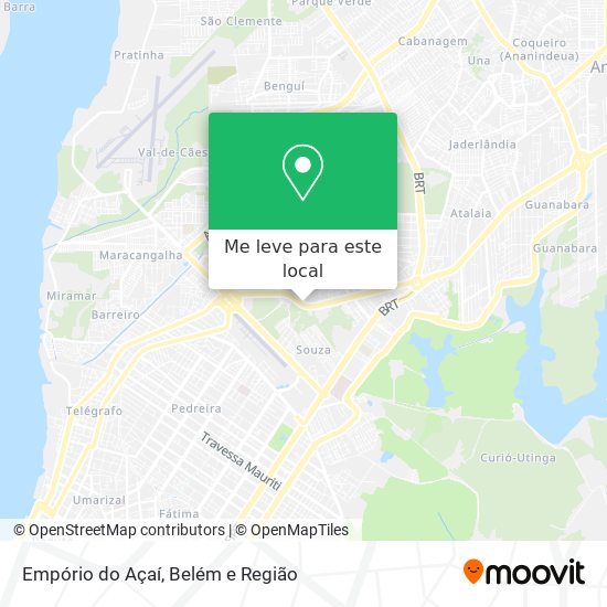 Empório do Açaí mapa