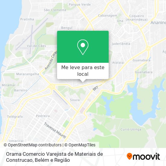 Orama Comercio Varejista de Materiais de Construcao mapa