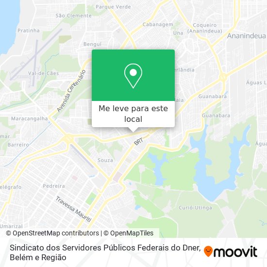 Sindicato dos Servidores Públicos Federais do Dner mapa