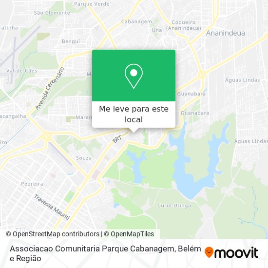 Associacao Comunitaria Parque Cabanagem mapa