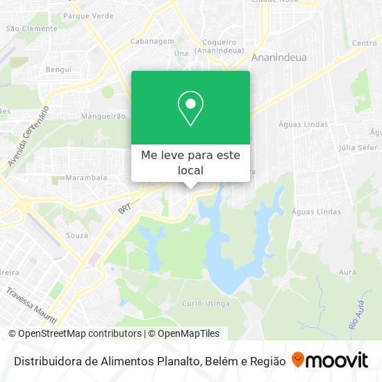 Distribuidora de Alimentos Planalto mapa