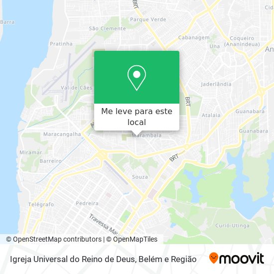Igreja Universal do Reino de Deus mapa