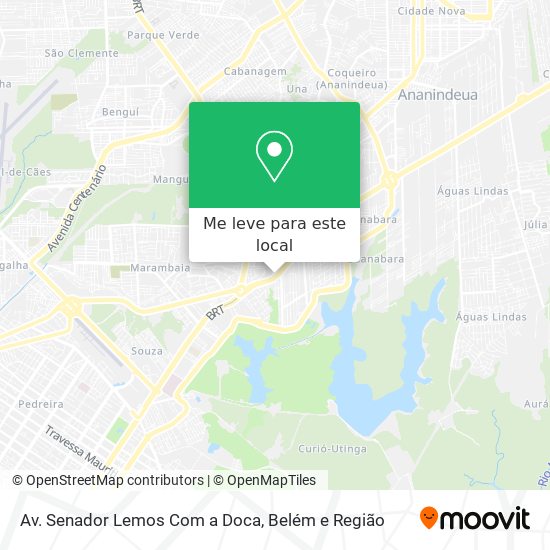 Av. Senador Lemos Com a Doca mapa